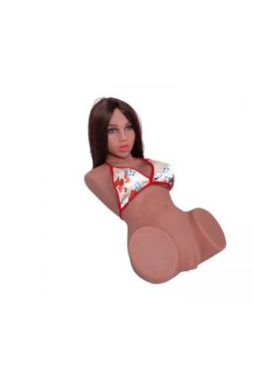 80cm Tan Skin Doll pussy sex toy realistic tight vagina silicone torso sex doll